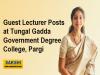 Guest Lecturer Vacancies at Tungal Gadda Government Degree College, Pargi