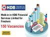 HDB Financial Services Limited Jobs HDB Financial Services Limited Recruitment Announcement  HDB Financial Services Business Executive Role  Career Opportunities at HDB Financial Services  