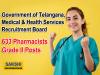 633 Pharmacists Grade II Jobs in Government of Telangana  Government of Telangana Pharmacists Grade II Recruitment Notification  Apply Online for Pharmacists Grade II Vacancies Eligibility Criteria for Pharmacists Grade II Recruitment Pharmacists Grade II Vacancy Details  Government of Telangana  