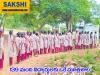 One toilet for 139 students  Urinal facility for female students in Jagityala Rural government schools 