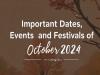 Important Days in October 2024, Check National and International Days List 