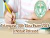 Telangana 10th exam schedule released for 2025  10th exams in Telangana scheduled from March 21 to April 2, 2025  School Education Department announces Telangana 10th exam dates for 2025 Telangana 10th exam timetable for 2025 announced Schedule for Telangana 10th exams from March 21 to April 2, 2025 Telangana 10th Exam 2025 Schedule Released: తెలంగాణలో టెన్త్‌ పరీక్షల షెడ్యూల్‌ విడుదల