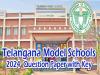 Telangana Model Schools:2024 CLASS VI Question Paper with Key