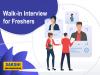 Walk-in Interview for Freshers SSC/ Inter/ Degree Students 