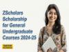 ZScholars Scholarship for General Undergraduate Courses 