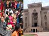 PG students protest near osmania university building