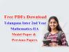 Free PDFs Download Telangana Inter Study Materials   Telangana Inter 2nd Year Mathematics-IIA Model Papers PDF Download  Free Download Telangana Inter 2nd Year Maths IIA Model Papers  