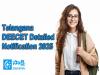 Telangana DEECET 2025 Detailed Notification 