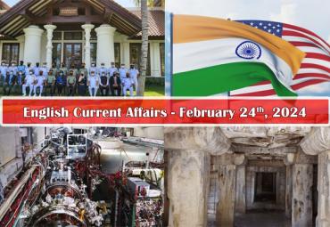 24th February, 2024 Current Affairs  general knowledge questions with answers