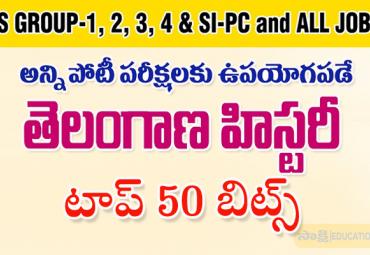 Telangana History Quiz  generalknowledge questions with answers  top 50 questions bit bank